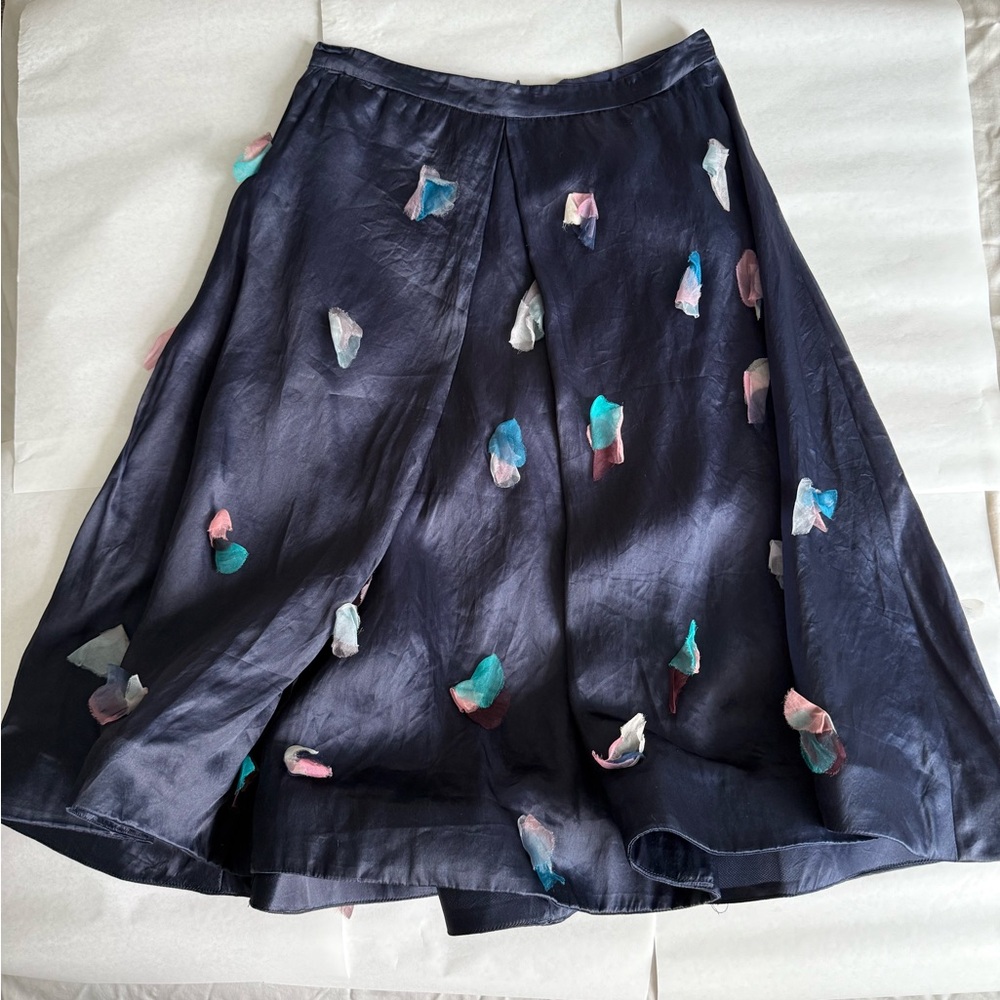 Rachel Antonoff Blue Silk Skirt 6
